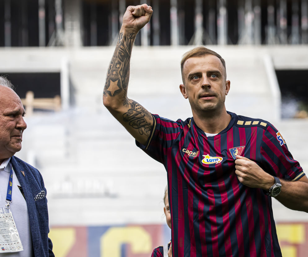 Kamil Grosicki i prezes Mroczek