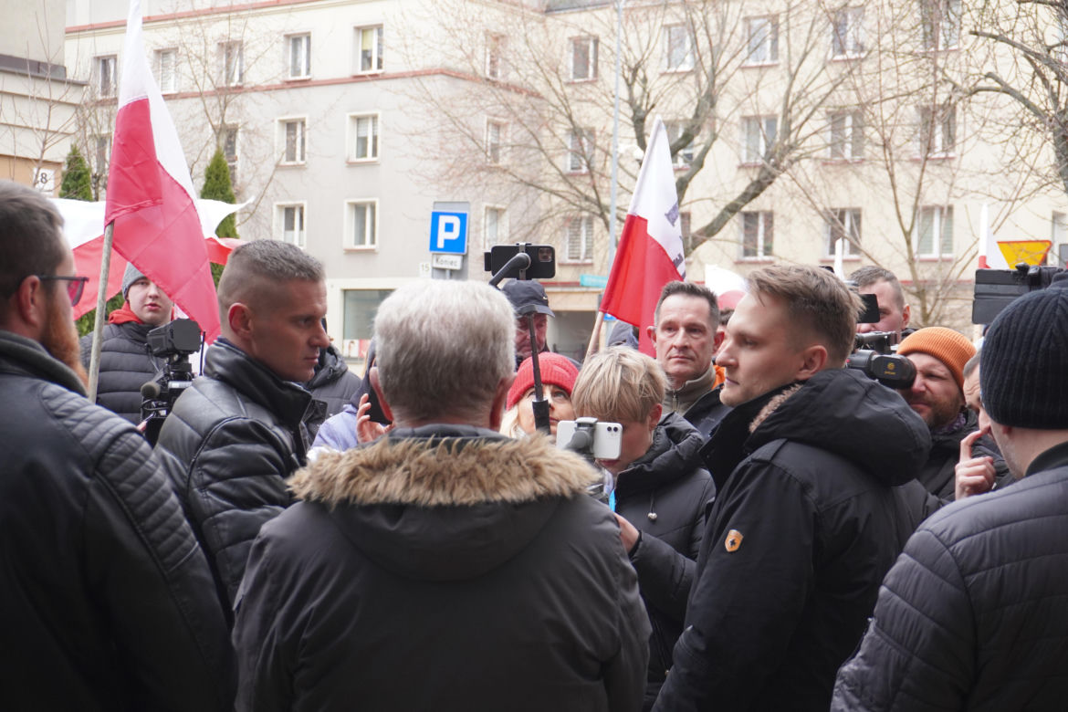 Protest rolników w Białymstoku. Przemarsz ulicami miasta 4 marca