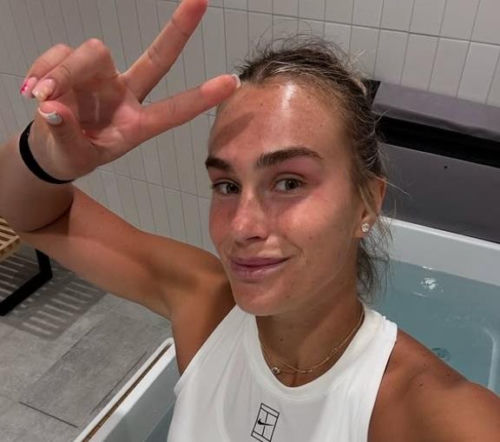 Aryna Sabalenka i jej twarz z bliska