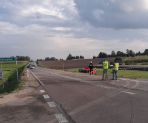 Dąbrowa Białostocka - Sokółka. Wypadek śmiertelny, jedna osoba zginęła [ZDJĘCIA]