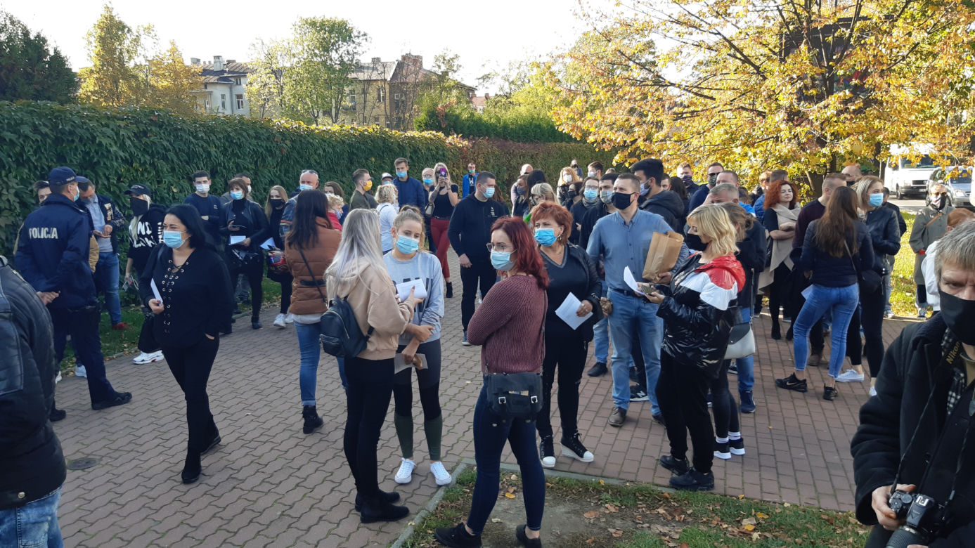 Blokada drogi w Tarnowie - protest