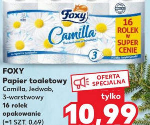 papier toaletowy  3 warstwowy Foxy w cenie 10,99 zł/ 16 rolek 