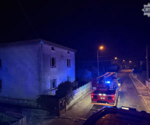 Pożar domu w Kaletach