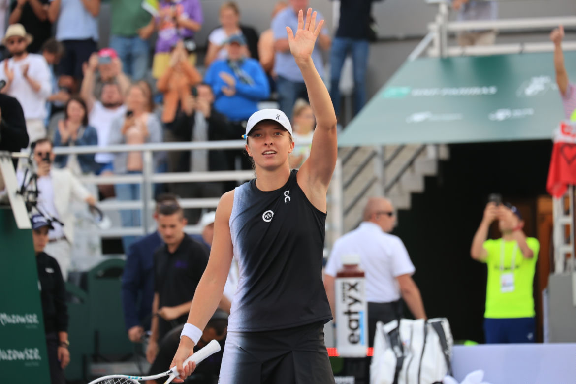 Mecz Iga Świątek - Claire Liu na WTA BNP Paribas Warsaw Open