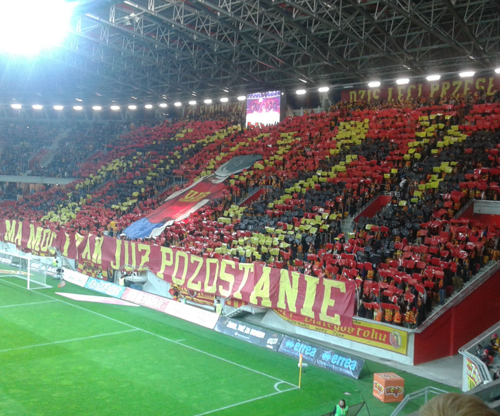 Trybuna na stadionie Jagielloni