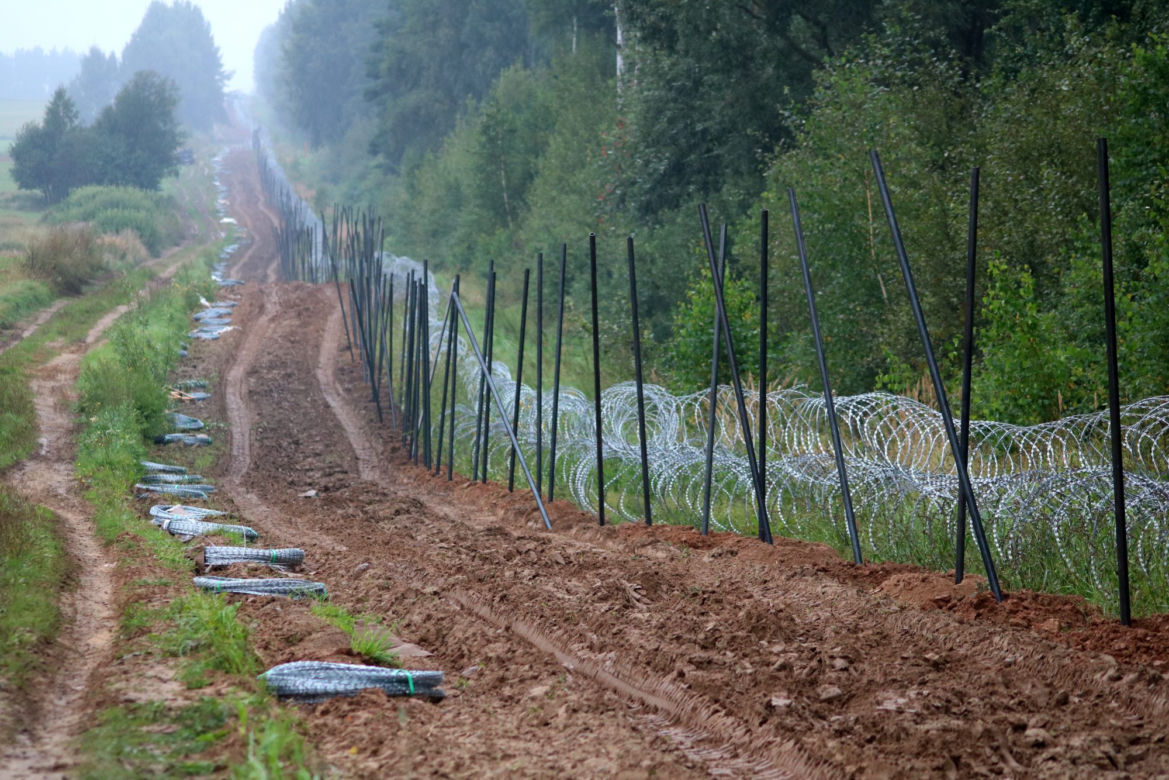 Usnarz Górny. Granica polsko-białoruska