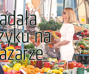 Zadała  szyku na bazarze