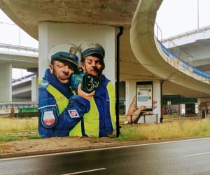 Murale na filarach Trasy Zamkowej
