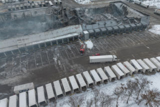 Wielki pożar magazynu pod Poznaniem. Skala zniszczeń poraża!