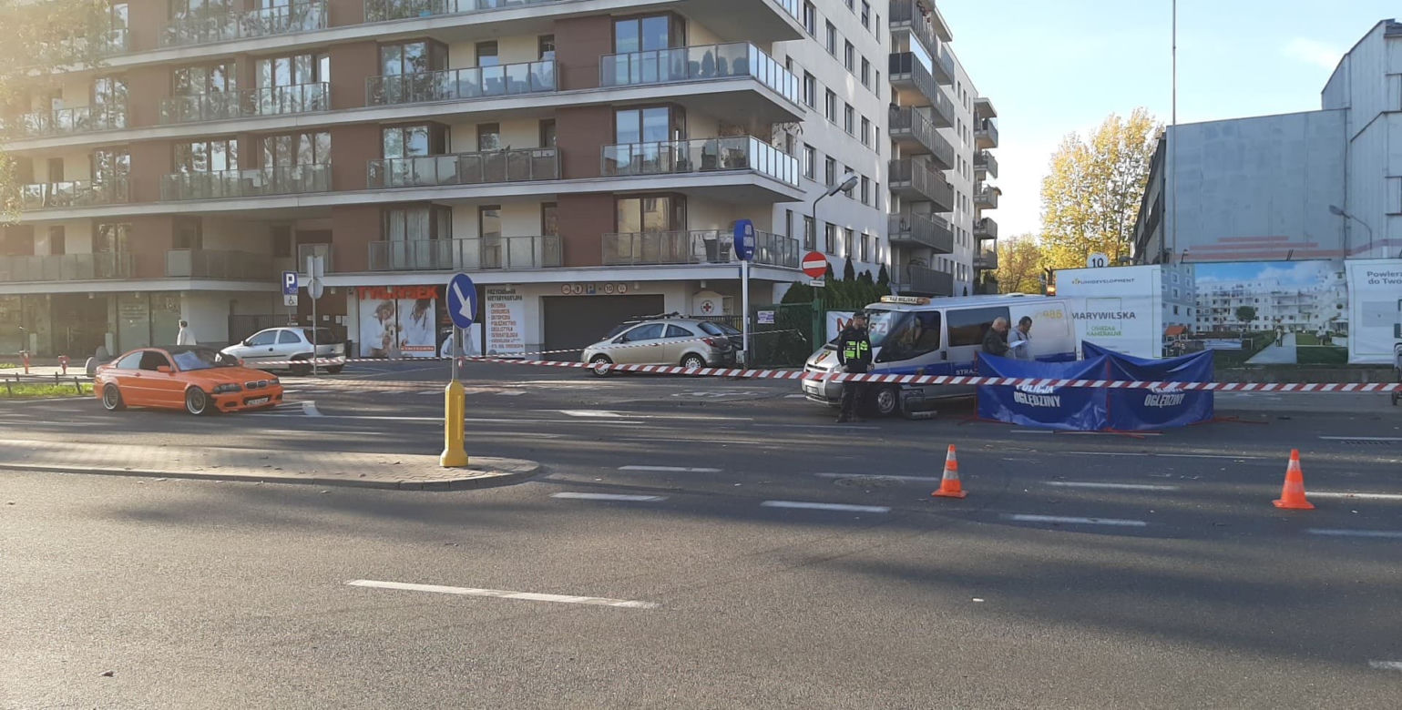 BMW rozjechało ojca z wózkiem na warszawskich Bielanach