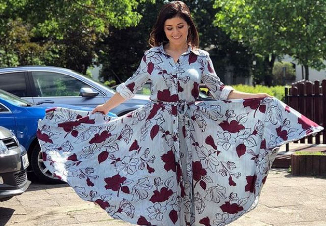Katarzyna Cichopek na pierwszej komunii syna Adasia