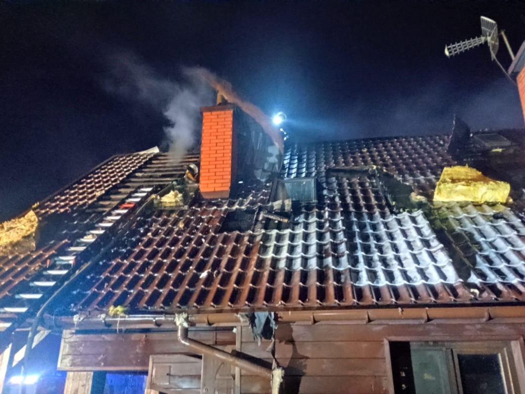 Łętownia. Pożar pensjonatu