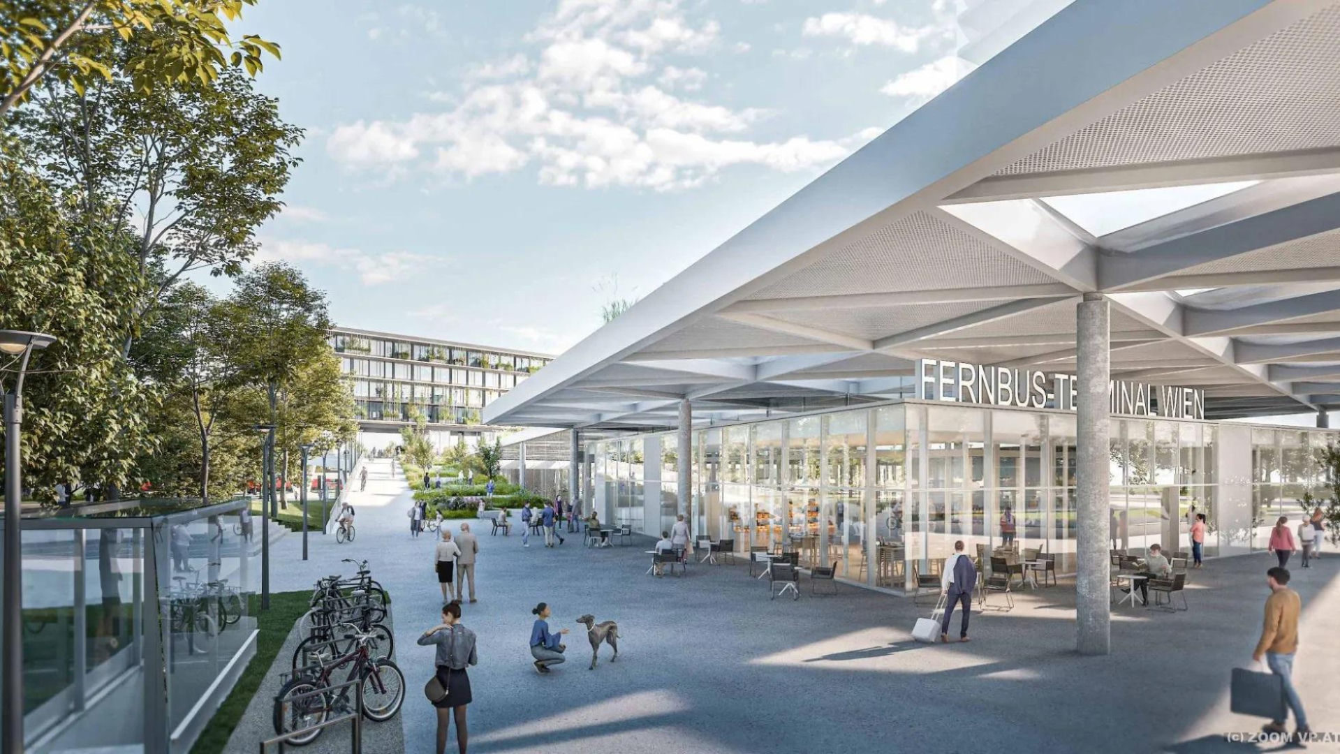 Nowy centralny dworzec autobusowy w Wiedniu - wizualizacje