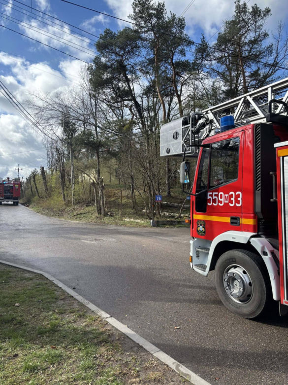 Interwencje Strażaków przy likwidacji szkód spowodowanych przez gwałtowny wiatr i burze