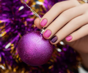 Świąteczny manicure