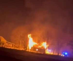 Tragiczny pożar w Hruszewie. Nie żyje jedna osoba!