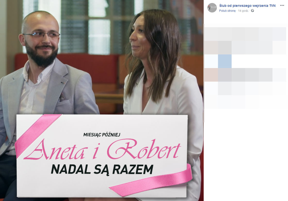 Aneta i Robert potwierdzili związek. Ślub od pierwszego wejrzenia
