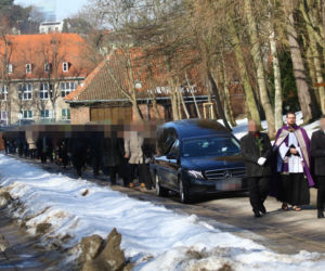 Pogrzeb Mirosława Krawczyka w Gdańsku: Aneta Zając i Mikołaj Krawczyk