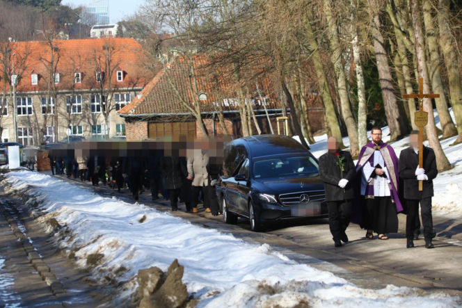 Pogrzeb Mirosława Krawczyka w Gdańsku: Aneta Zając i Mikołaj Krawczyk