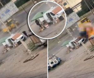Przerażające nagranie z Ukrainy. Dron ścigał sprzedawcę warzyw