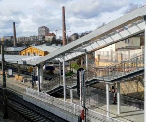 Peron 4 na dworcu w Szczecinie