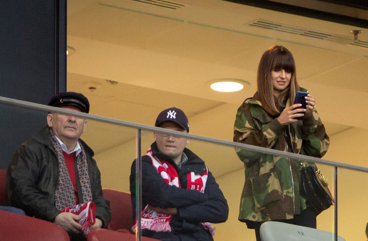 Anna Lewandowska na meczach
