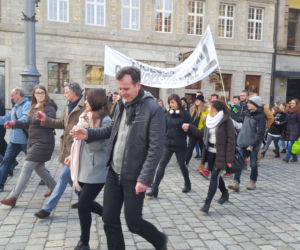 Polonez dla Fredry z prowadzącymi popołudniowy program w Radiu ESKA