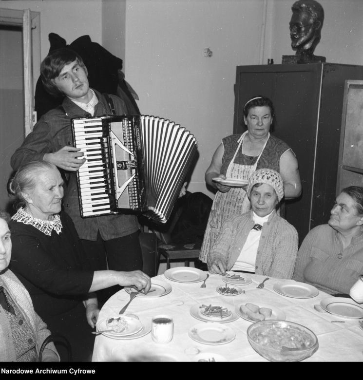 Wigilia organizowana przez Polski Komitet Pomocy Społecznej w Warszawie - 1975 r.
