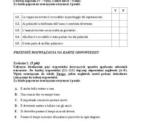 Matura 2014 Język Włoski poziom podstawowy