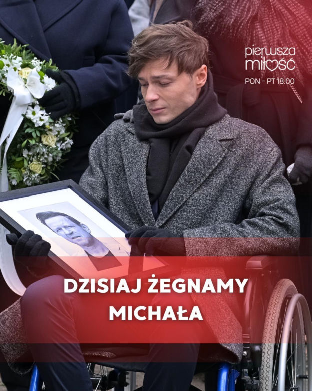 Pierwsza miłość odc. 3983. Krystian (Patryk Pniewski) - pogrzeb Michała