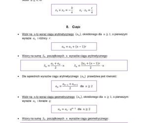 wzory matematyczne matura 2026