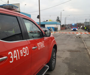 Potężny wybuch przy ul. Łowickiej w Bydgoszczy