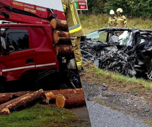 Śmiertelny wypadek na DK2. Kierowca osobówki zginął na miejscu