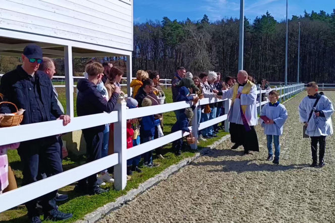 Konna święconka w Szczecinie