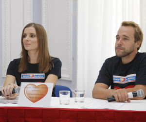 Halina Mlynkova i Łukasz Nowicki