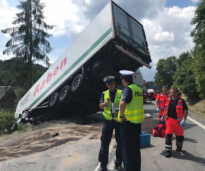 Wypadek autokaru...