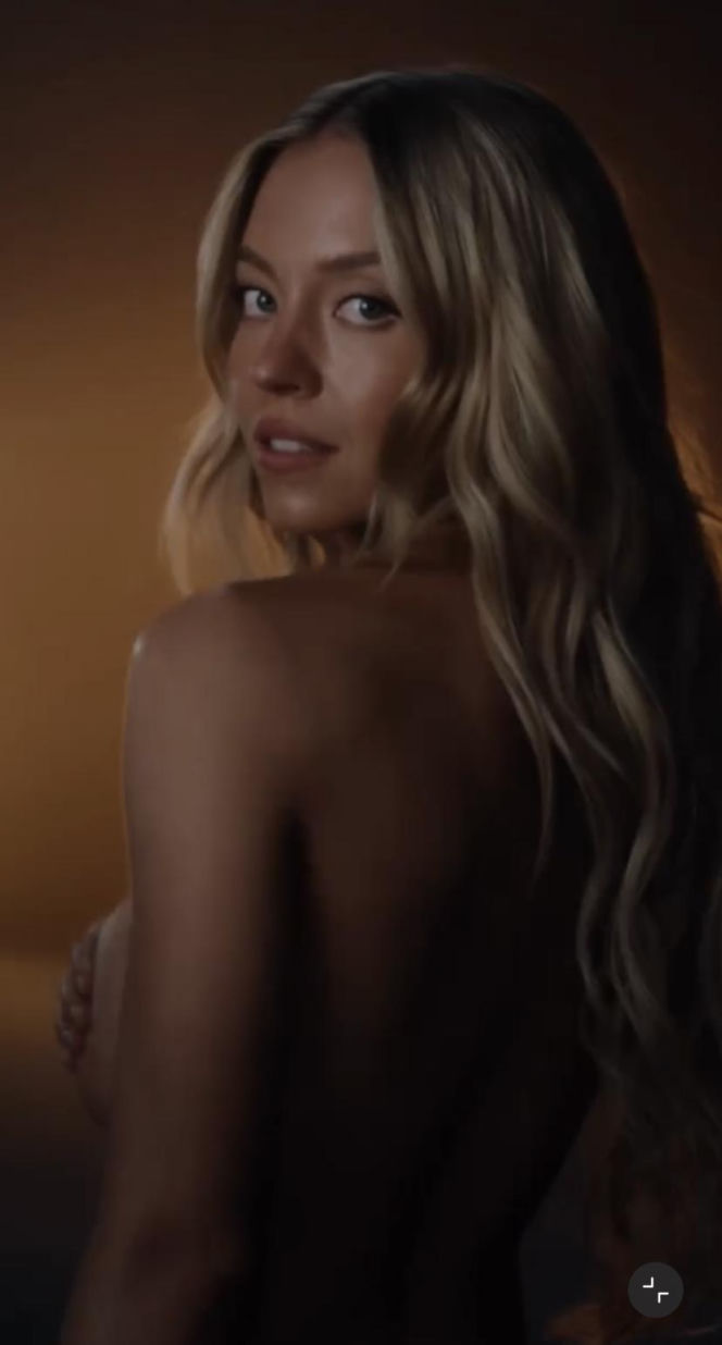 Rozebrana Sydney Sweeney w sportowej reklamie