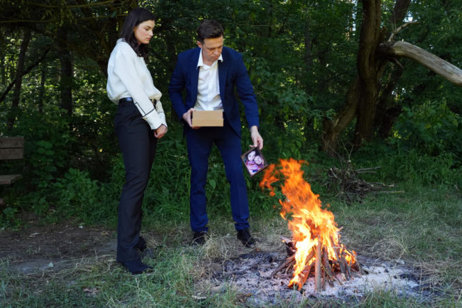 Barwy szczęścia odc. 3277. Weronika (Maria Świłpa), Błażej Modrzycki (Piotr Ligienza)