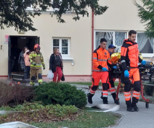 Próbna ewakuacja w zamojskim rolniczaku