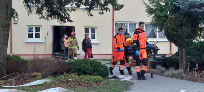 Próbna ewakuacja w zamojskim "rolniczaku"