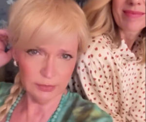 Barwy szczęścia nowy sezon na planie. Małgorzata (Adrianna Biedrzyńska), Malwina (Joanna Gleń)