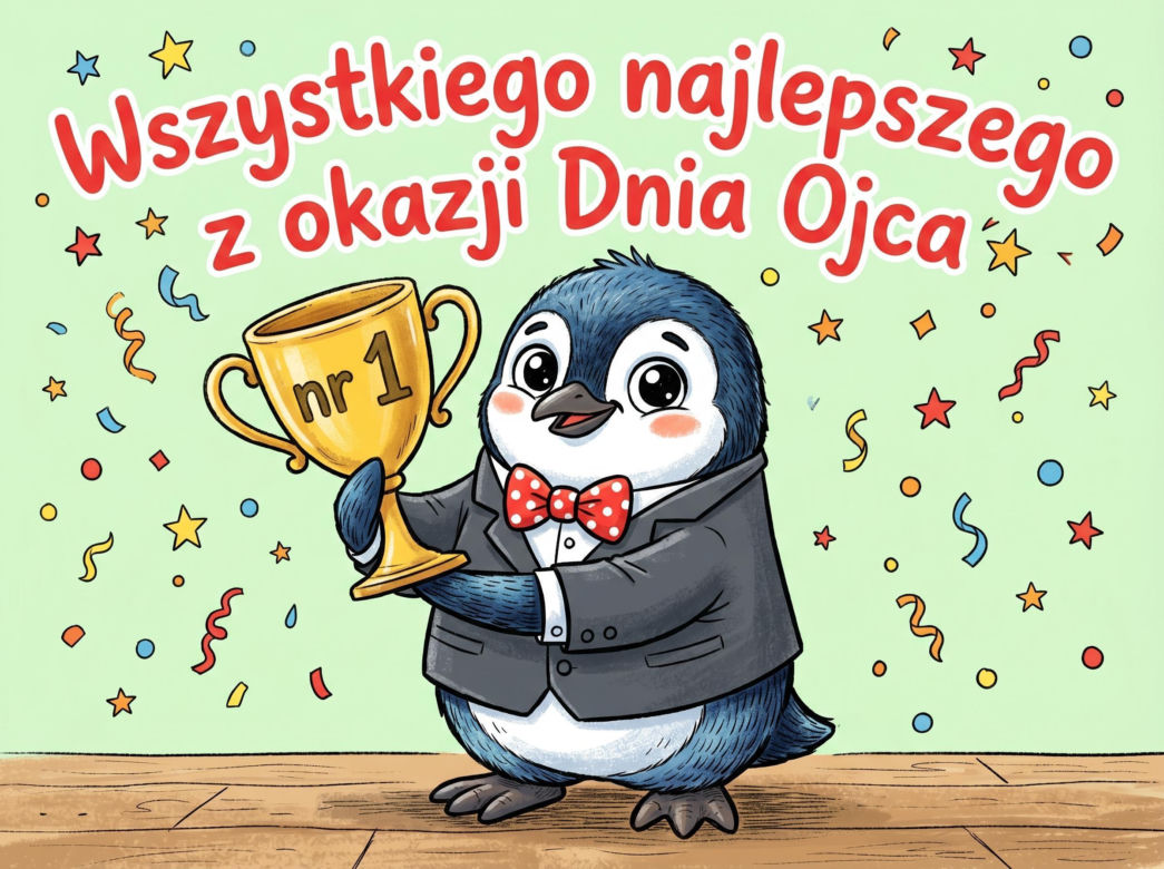 Śmieszna kartka elektroniczna na Dzień Ojca