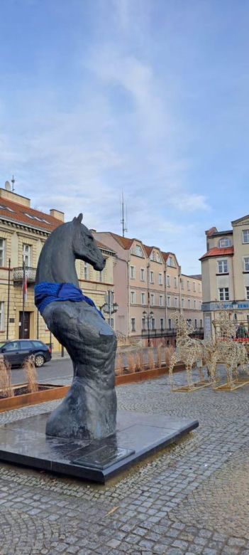 Tak prezentuje się pomnik Seksownego Konia z Konina