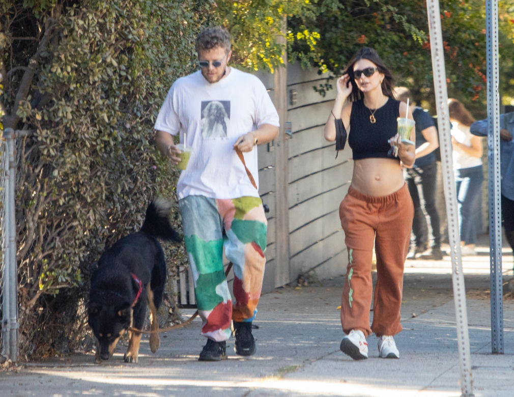 Emily Ratajkowski w ciąży i jej mąż Sebastian Bear-McClard