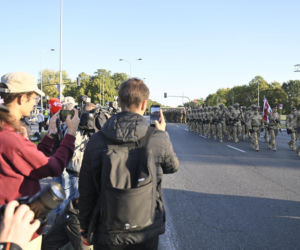 Próba generalna defilady wojskowej w Warszawie