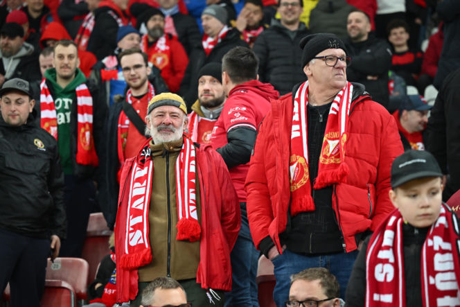 Widzew Łódź - Lech Poznań: Zdjęcia kibiców i zawodników z meczu 24. kolejki PKO BP Ekstraklasy