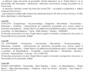 Zmiany w rozkładzie MPK Poznań od 1 września