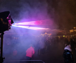Rzeszów. Pokaz laserowy na Rynku [ZDJĘCIA]