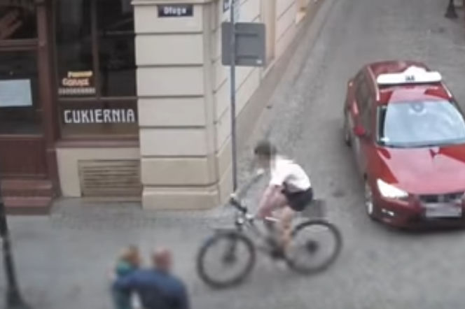 Wypadek rowerzysty