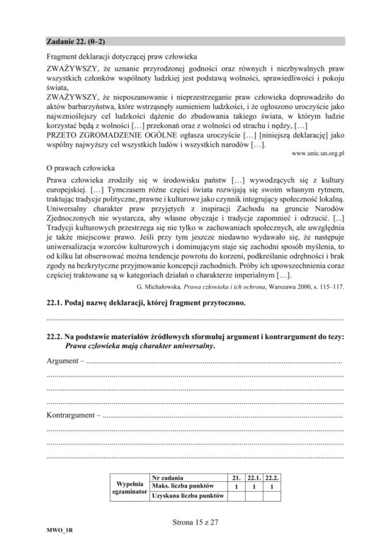 Matura z WOSu 2020. Zobacz ARKUSZ CKE